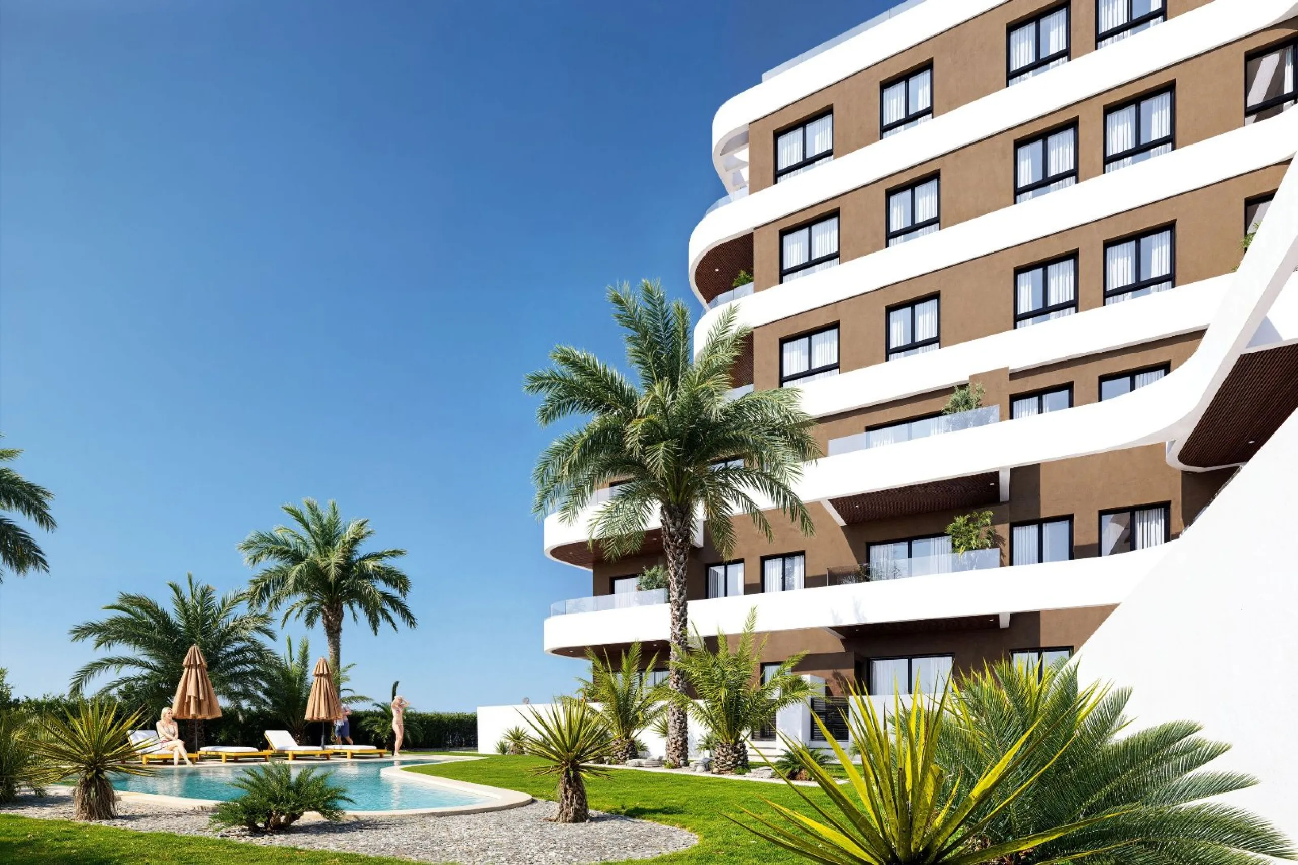 Современные апартаменты с видом на море в Guardamar del Segura, Alicante