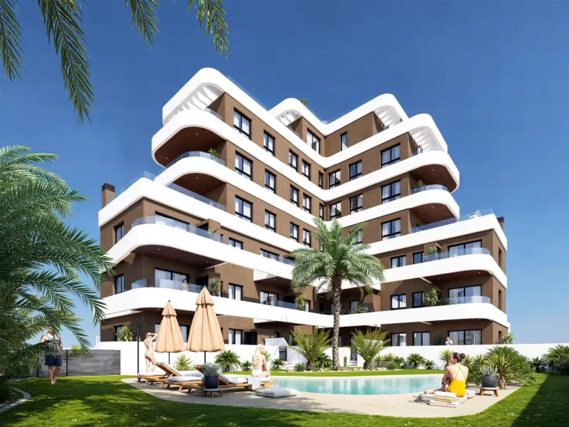 Современные апартаменты с видом на море в Guardamar del Segura, Alicante