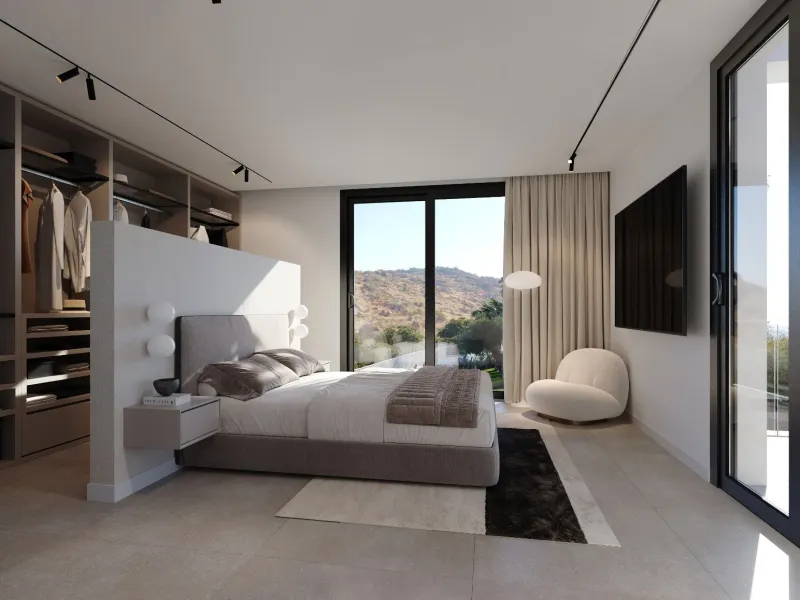 Современное шале с собственным бассейном и видом на море в Finestrat, Alicante