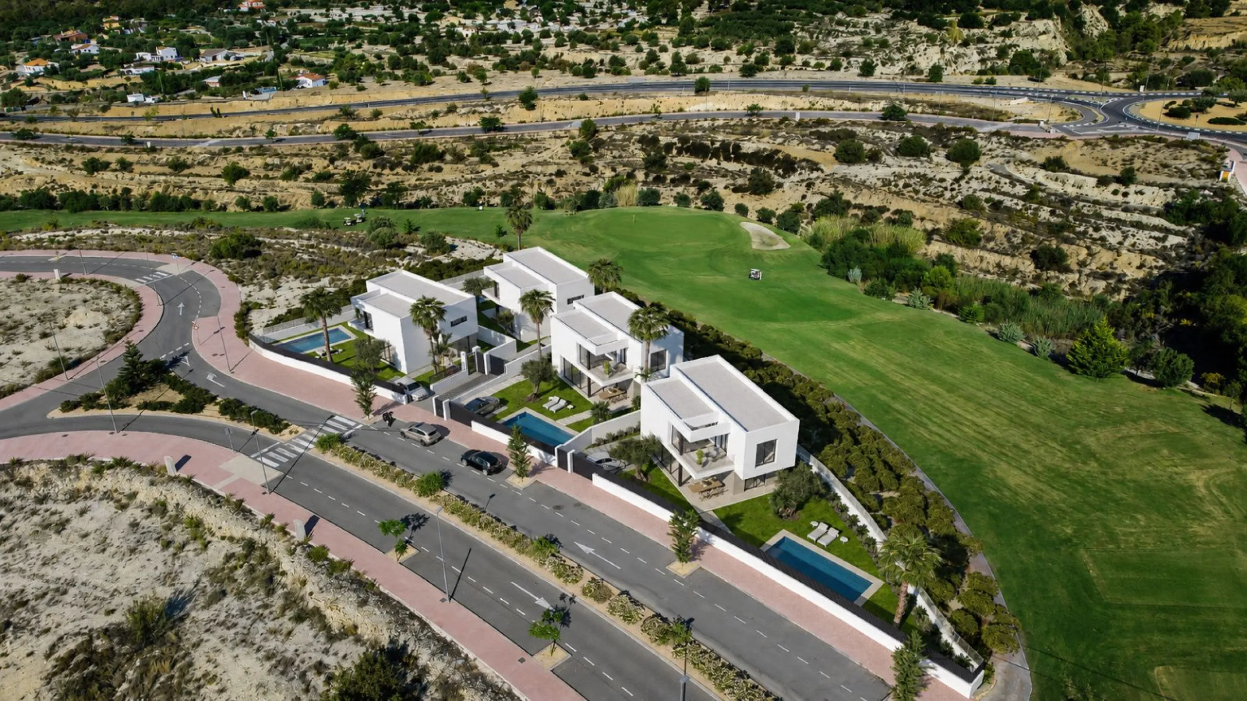 Современное шале с собственным бассейном и видом на море в Finestrat, Alicante