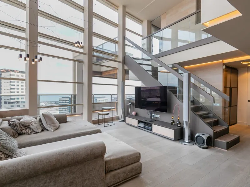 Duplex Penthouse with Terraces and Panoramic Views in the Illa del Llac Complex, Diagonal Mar, Barcelona