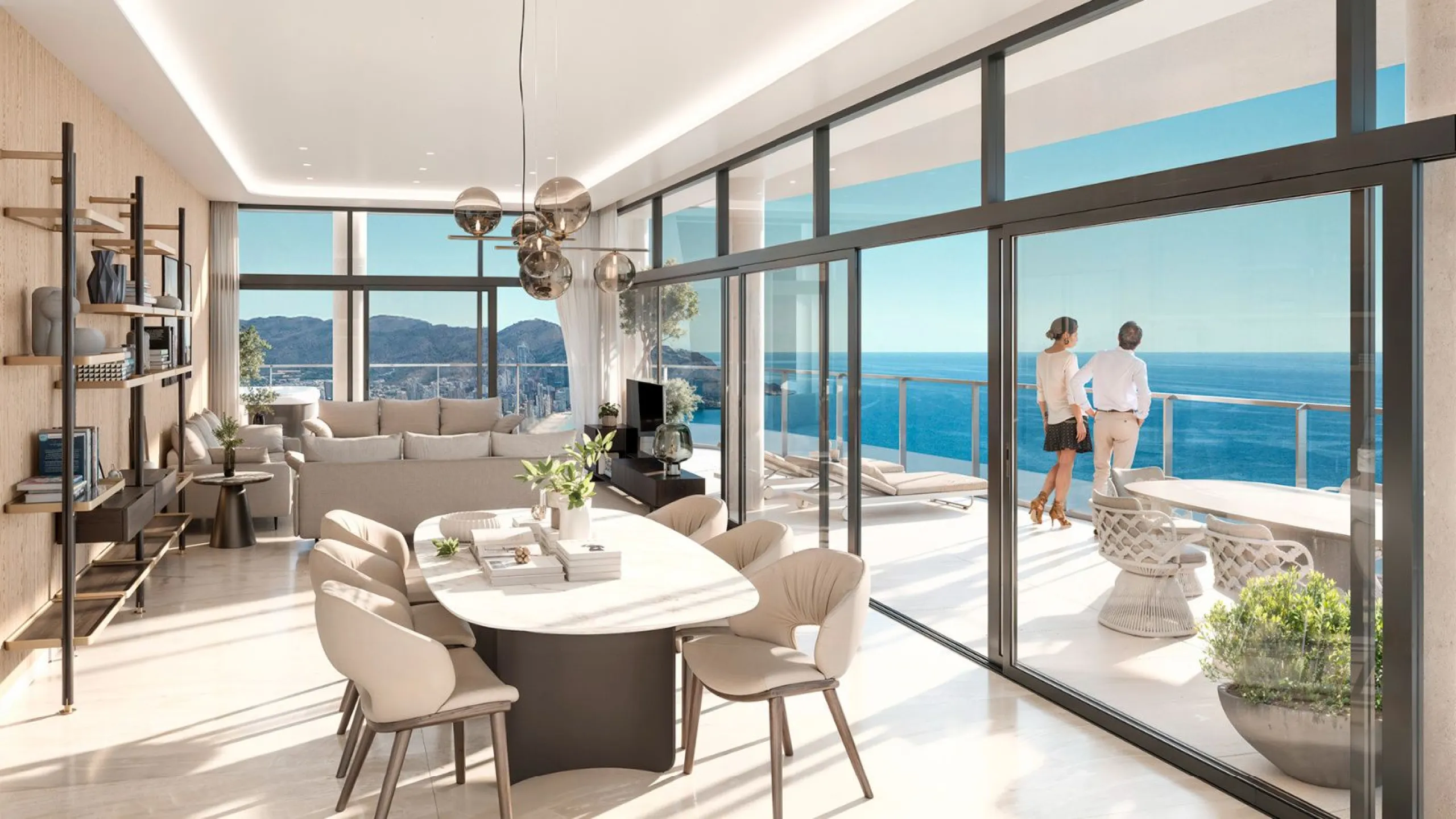 Spectacular Apartments in an Exclusive Building with Panoramic Mediterranean Views in Benidorm, Alicante
