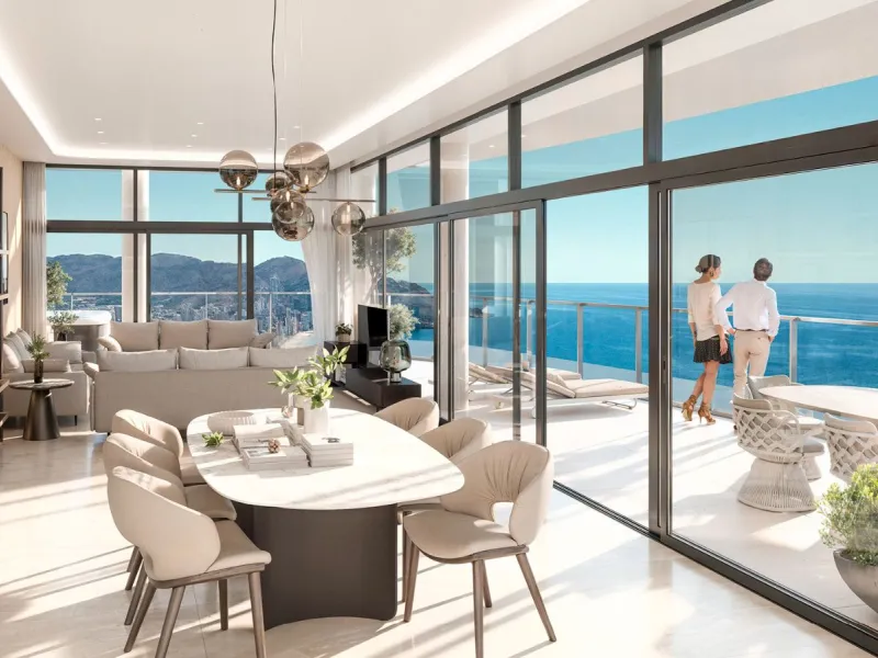 Spectacular Apartments in an Exclusive Building with Panoramic Mediterranean Views in Benidorm, Alicante