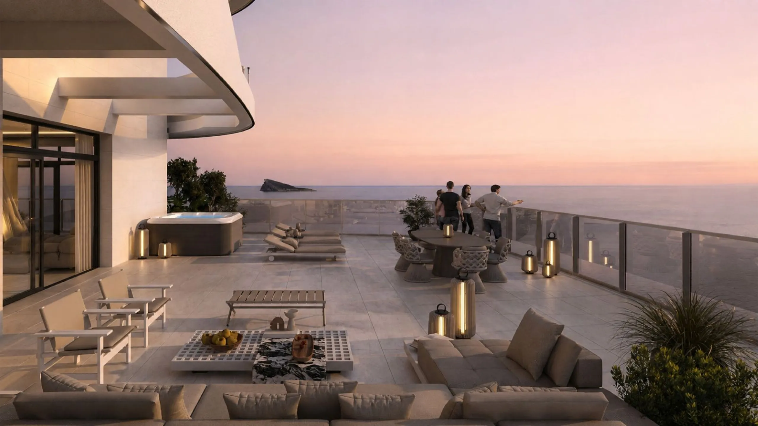 Spectacular Apartments in an Exclusive Building with Panoramic Mediterranean Views in Benidorm, Alicante