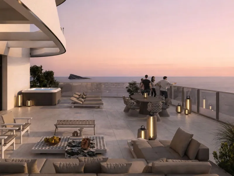 Spectacular Apartments in an Exclusive Building with Panoramic Mediterranean Views in Benidorm, Alicante