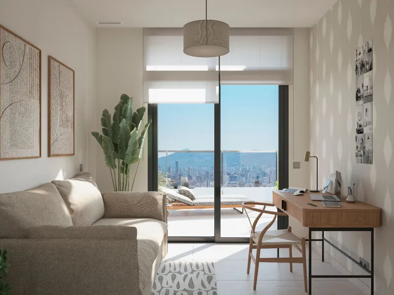 Espectaculares apartamentos en un exclusivo edificio con vistas panorámicas al Mediterráneo en Benidorm, Alicante