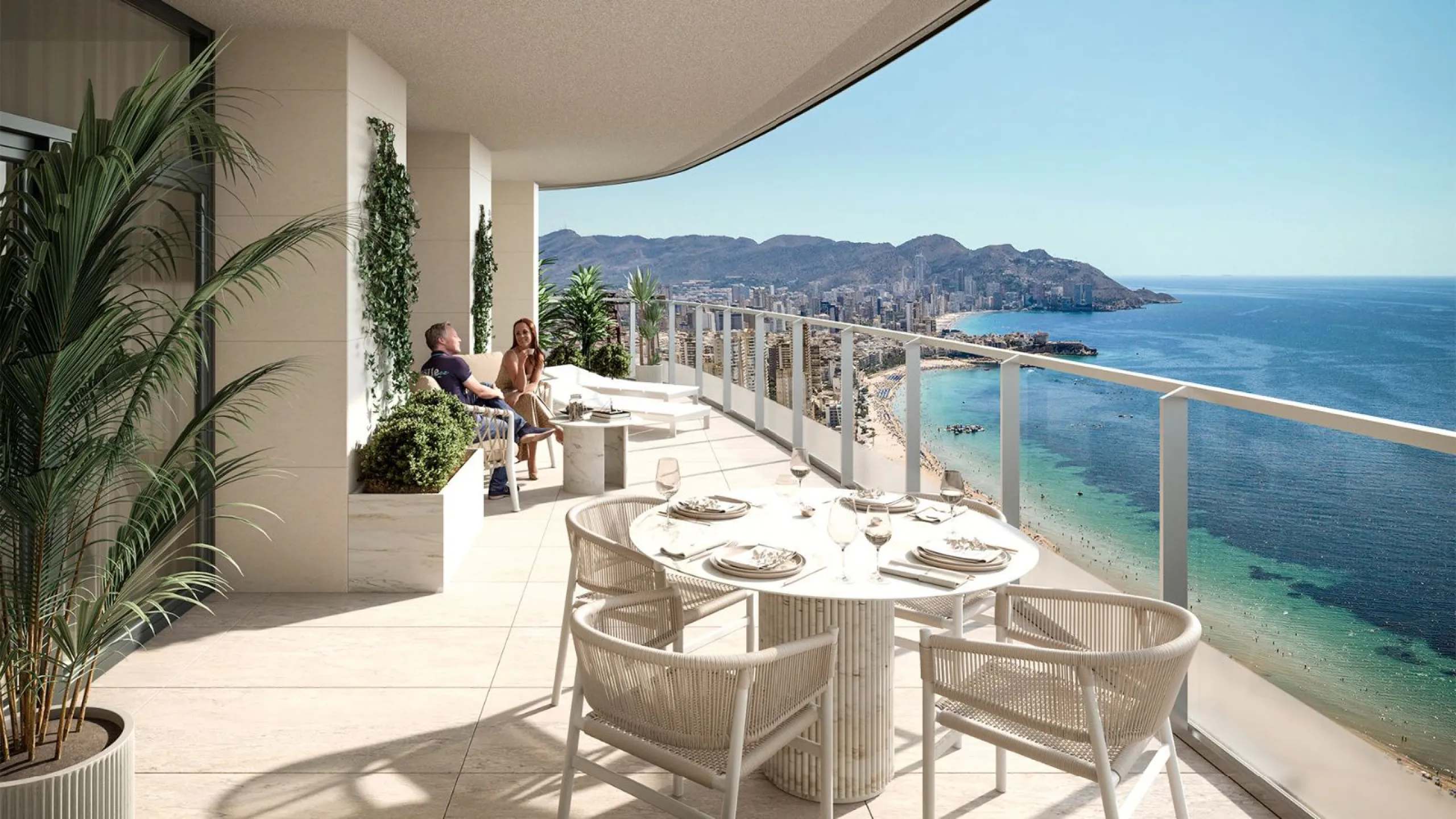 Espectaculares apartamentos en un exclusivo edificio con vistas panorámicas al Mediterráneo en Benidorm, Alicante