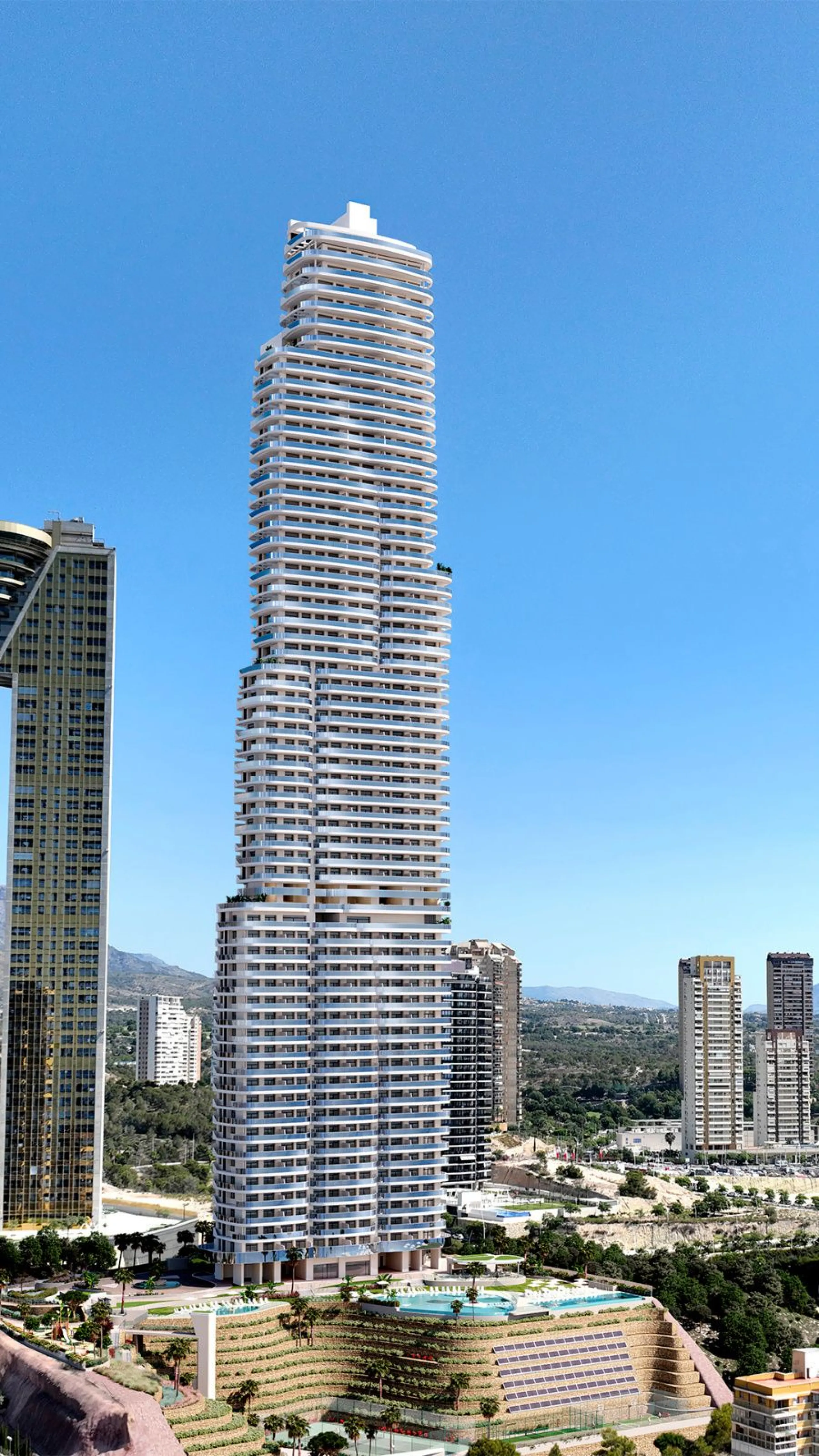 Spectacular Apartments in an Exclusive Building with Panoramic Mediterranean Views in Benidorm, Alicante