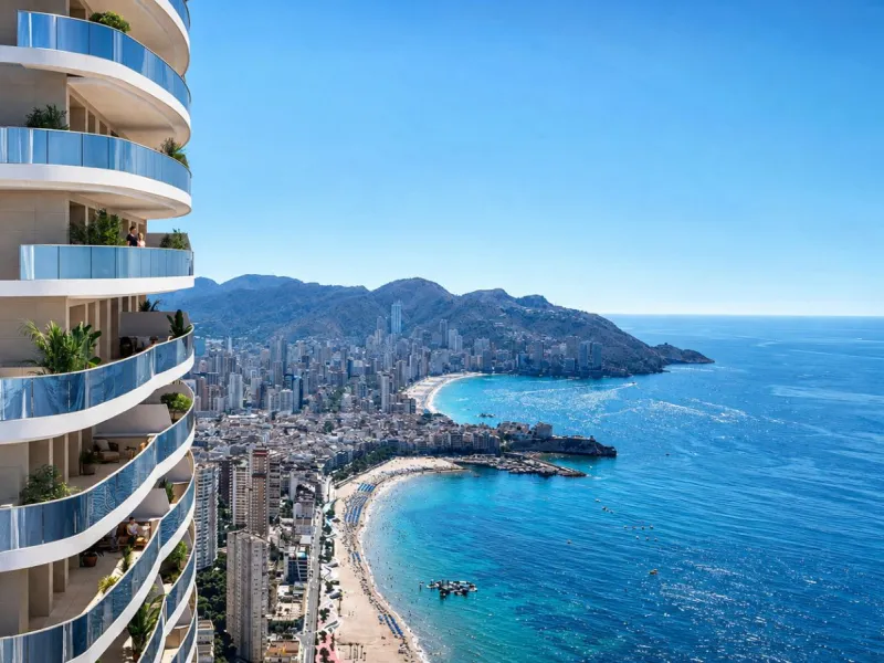 Spectacular Apartments in an Exclusive Building with Panoramic Mediterranean Views in Benidorm, Alicante