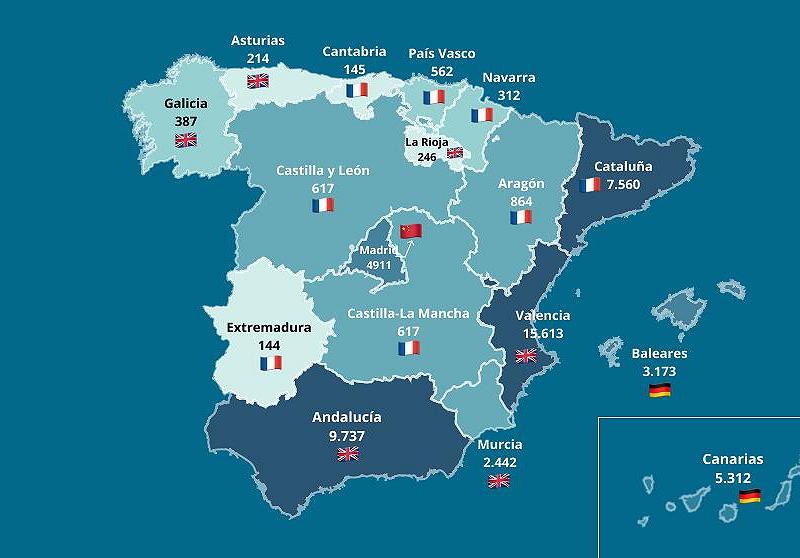 Wo Ausländer Immobilien in Spanien kaufen
