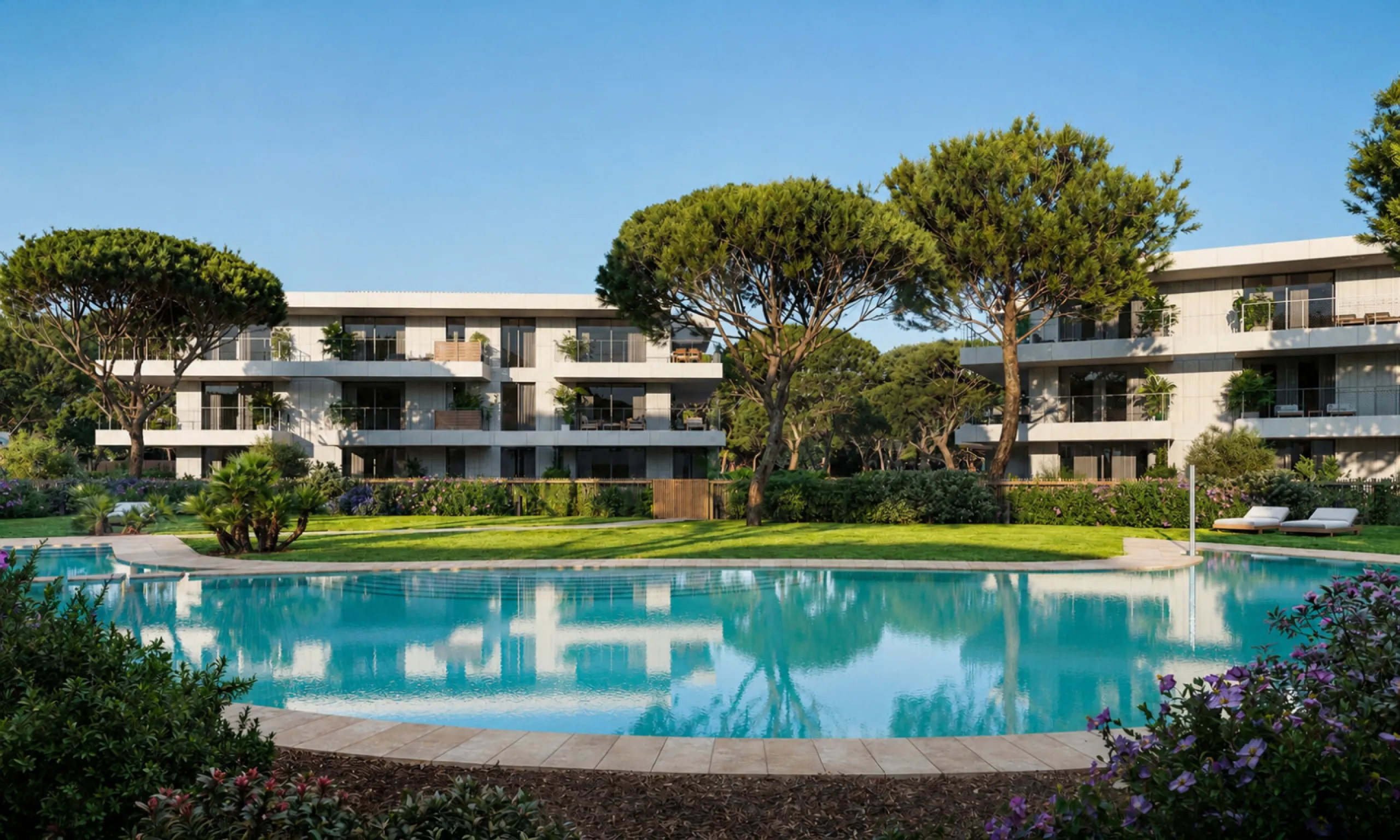 Exclusive gated premium residential complex by the sea, within a golf club on the Costa Dorada coast