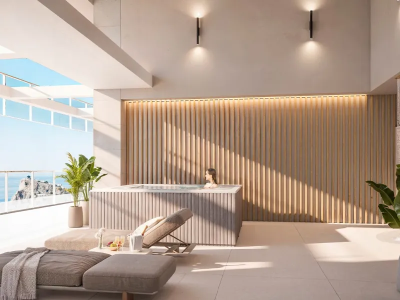 Espectaculares apartamentos en un exclusivo edificio con vistas panorámicas al Mediterráneo en Benidorm, Alicante