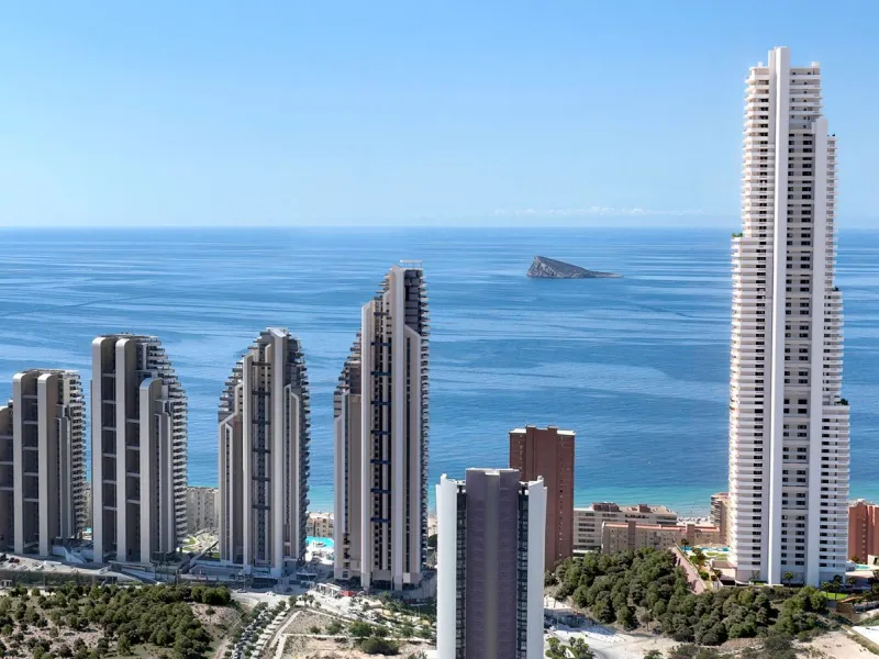 Espectaculares apartamentos en un exclusivo edificio con vistas panorámicas al Mediterráneo en Benidorm, Alicante