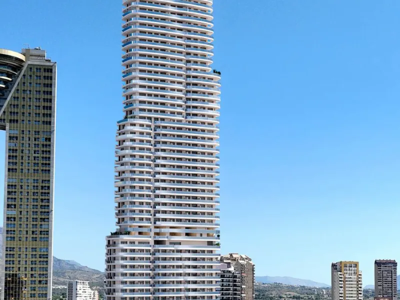 Espectaculares apartamentos en un exclusivo edificio con vistas panorámicas al Mediterráneo en Benidorm, Alicante