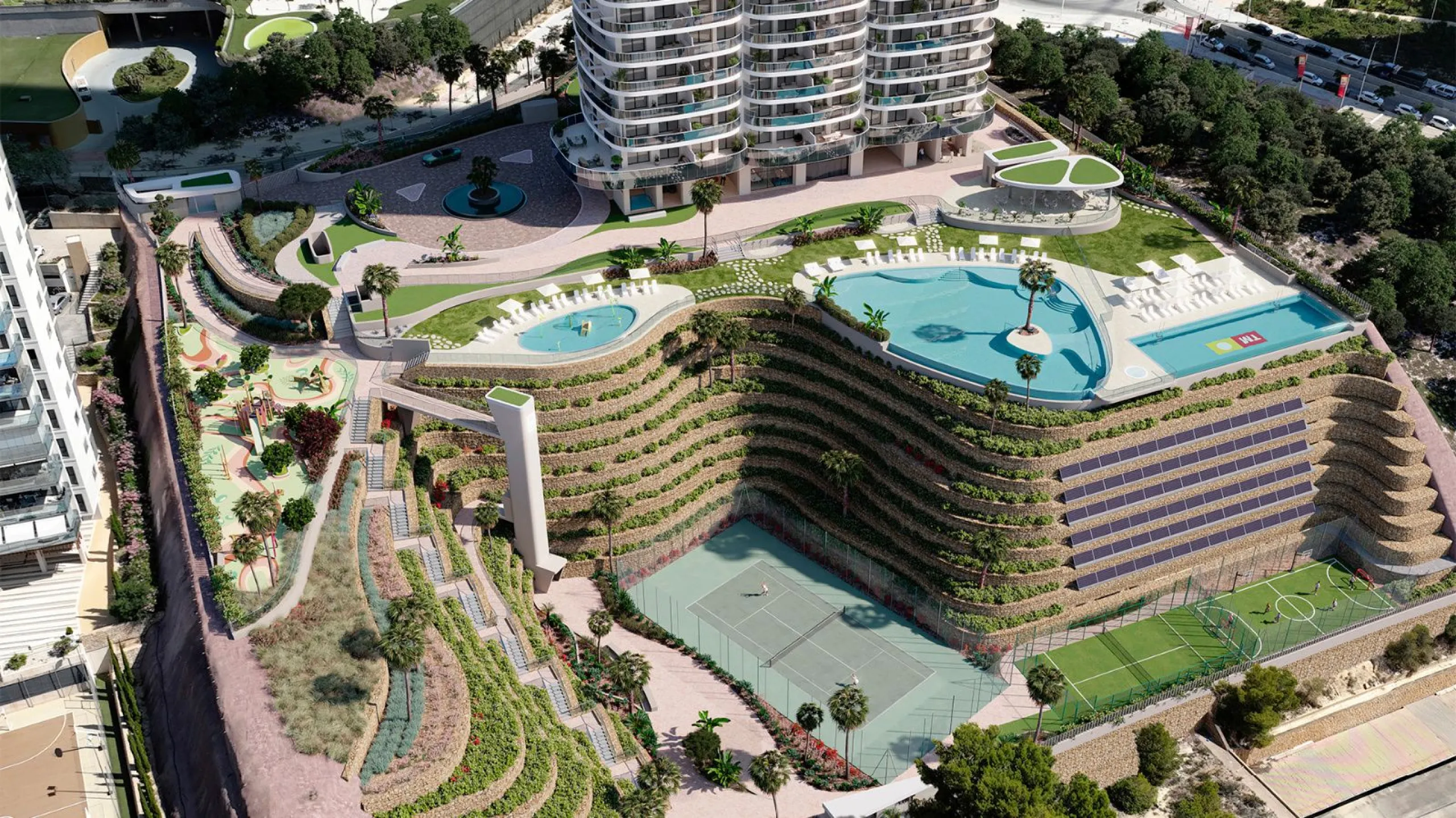 Espectaculares apartamentos en un exclusivo edificio con vistas panorámicas al Mediterráneo en Benidorm, Alicante