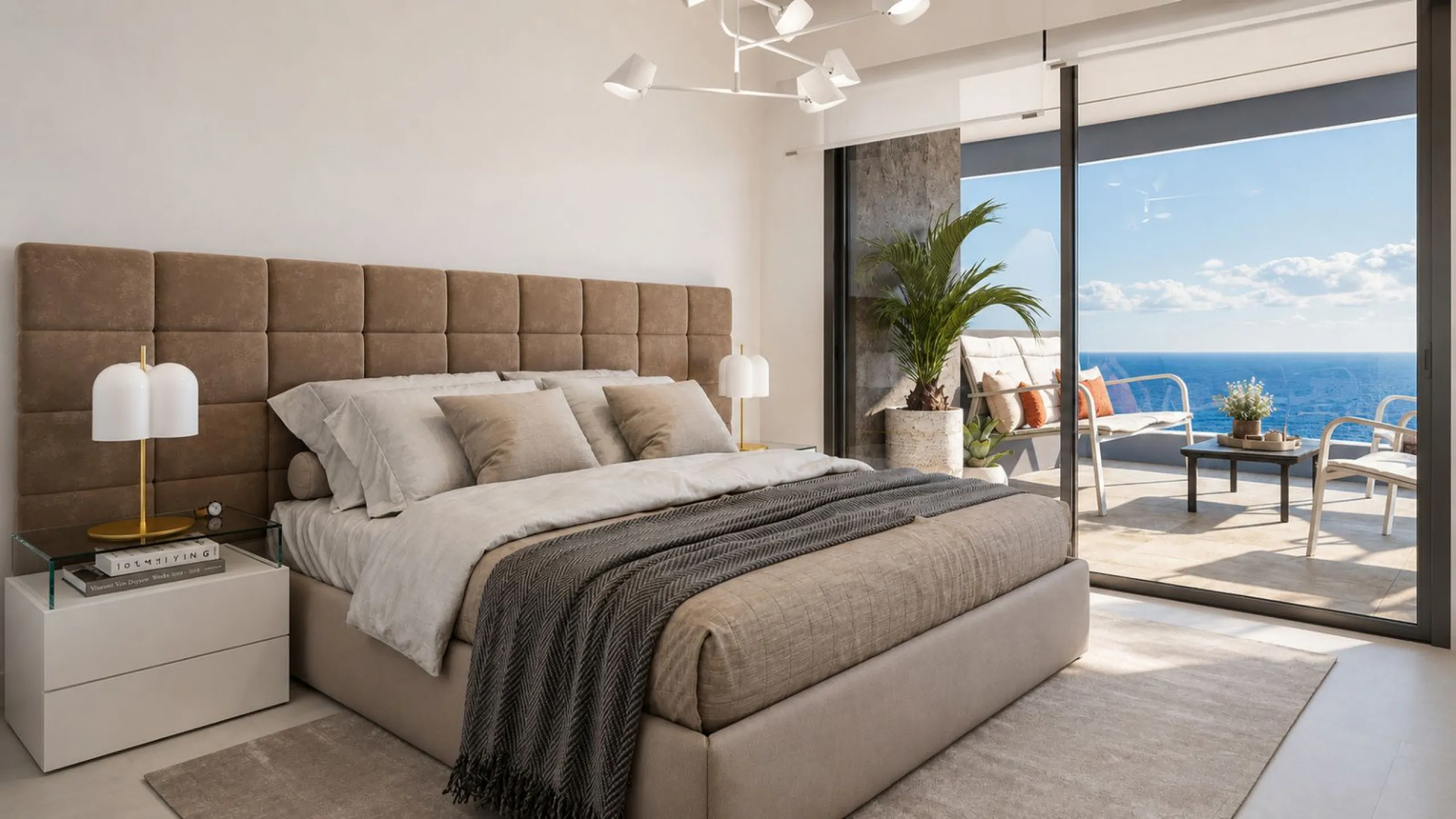 Modern Frontline Beach Apartments with Views of the Peñón de Ifach in Calpe, Alicante