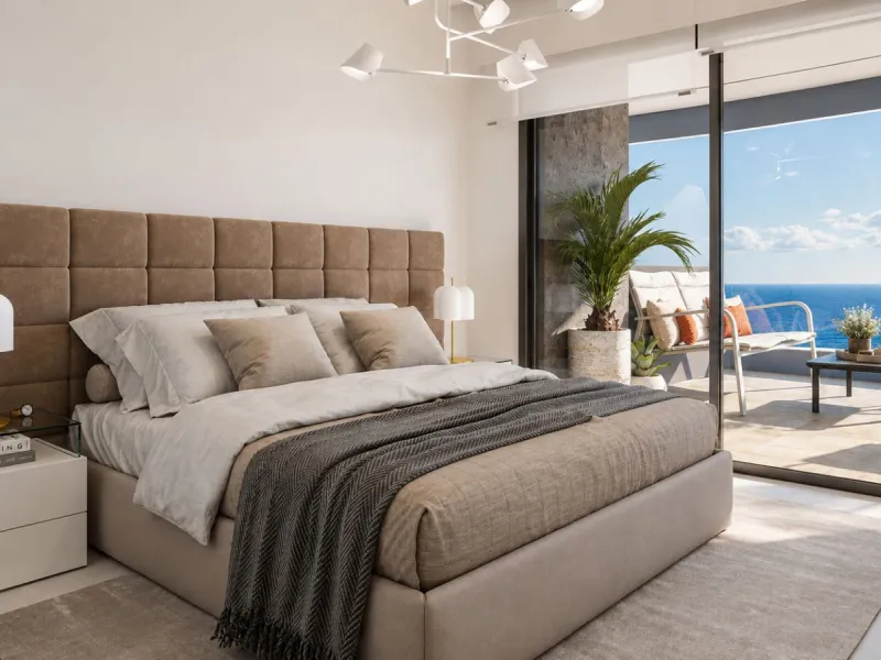 Modern Frontline Beach Apartments with Views of the Peñón de Ifach in Calpe, Alicante