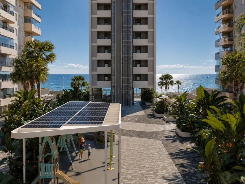 Modern Frontline Beach Apartments with Views of the Peñón de Ifach in Calpe, Alicante