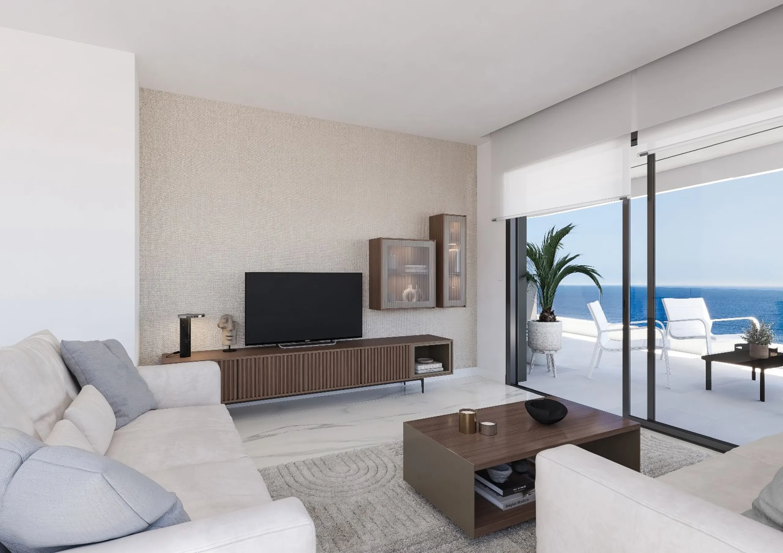 Modern Frontline Beach Apartments with Views of the Peñón de Ifach in Calpe, Alicante