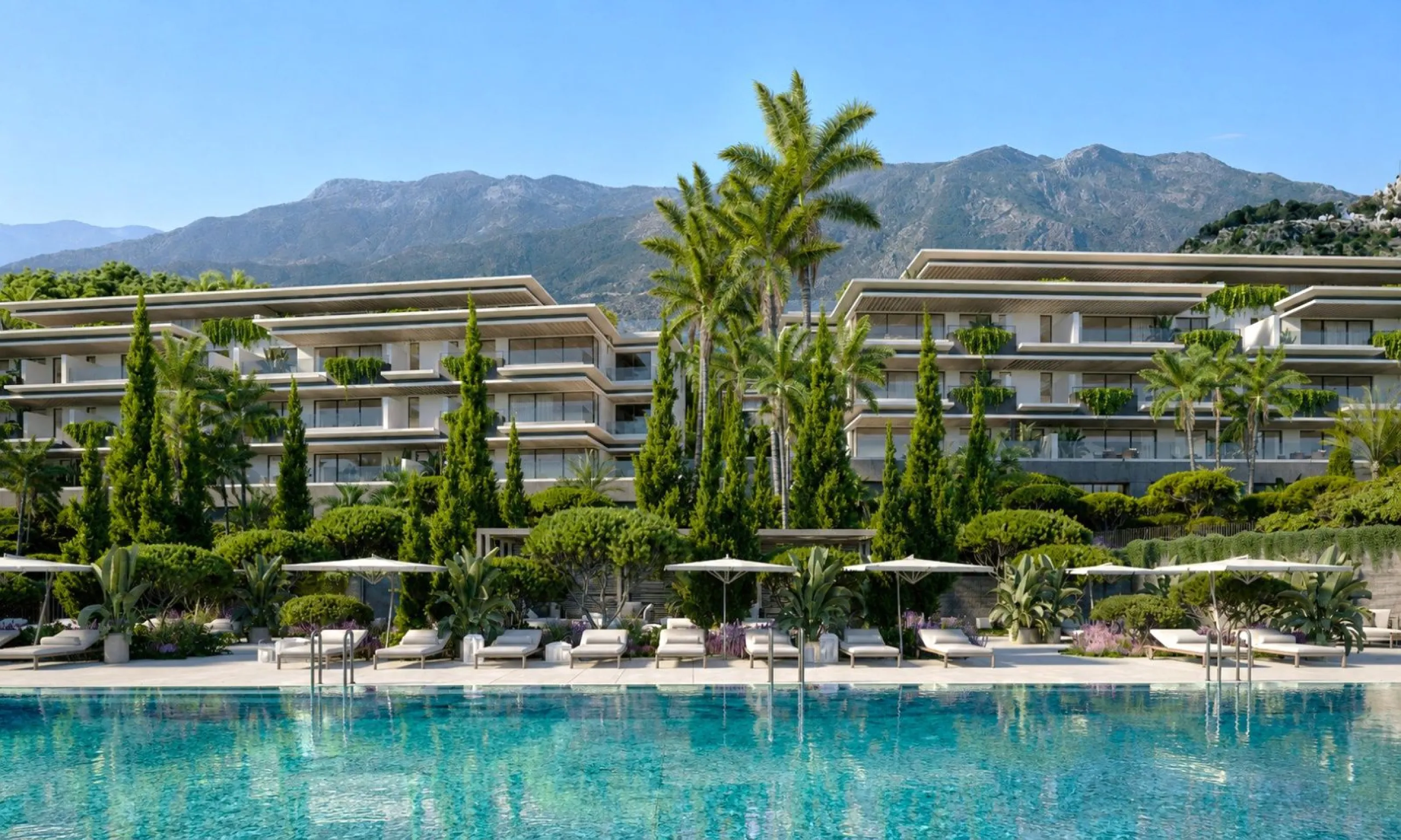 Exclusivos y lujosos apartamentos con vistas panorámicas al Mediterráneo en Buenavista, Mijas
