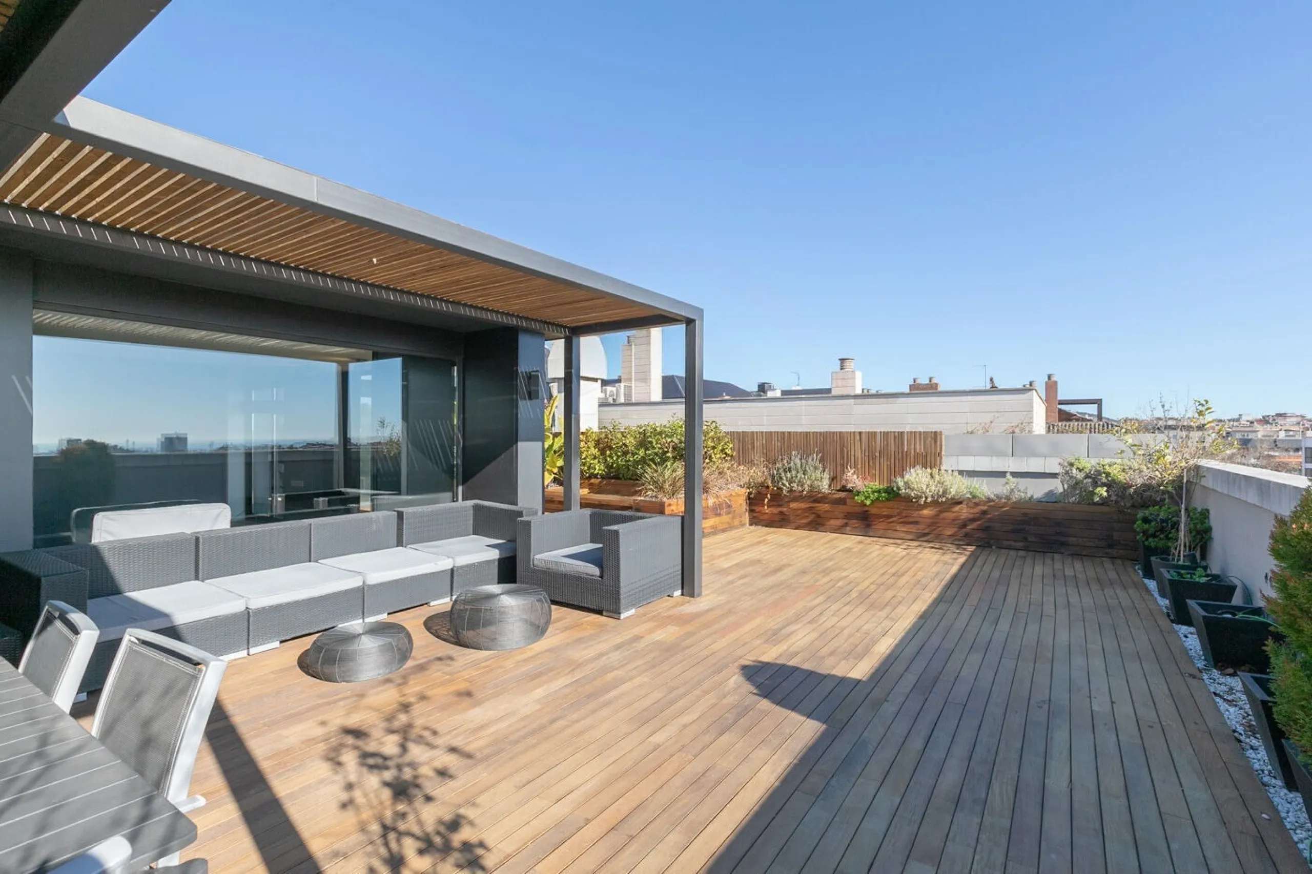 Designer Duplex Penthouse with Panoramic Views and Terraces in Les Tres Torres, Barcelona