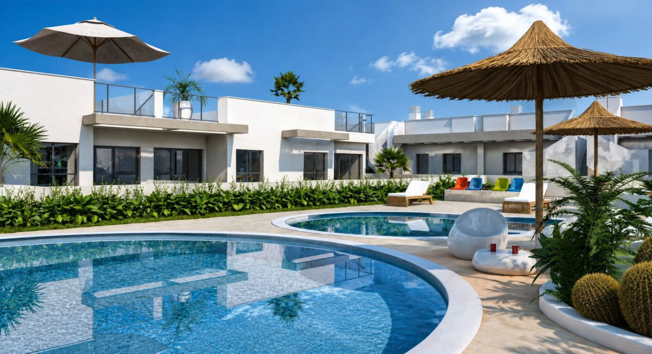 Reihenhaus mit privatem Garten und Dachterrasse in Vergel, Alicante