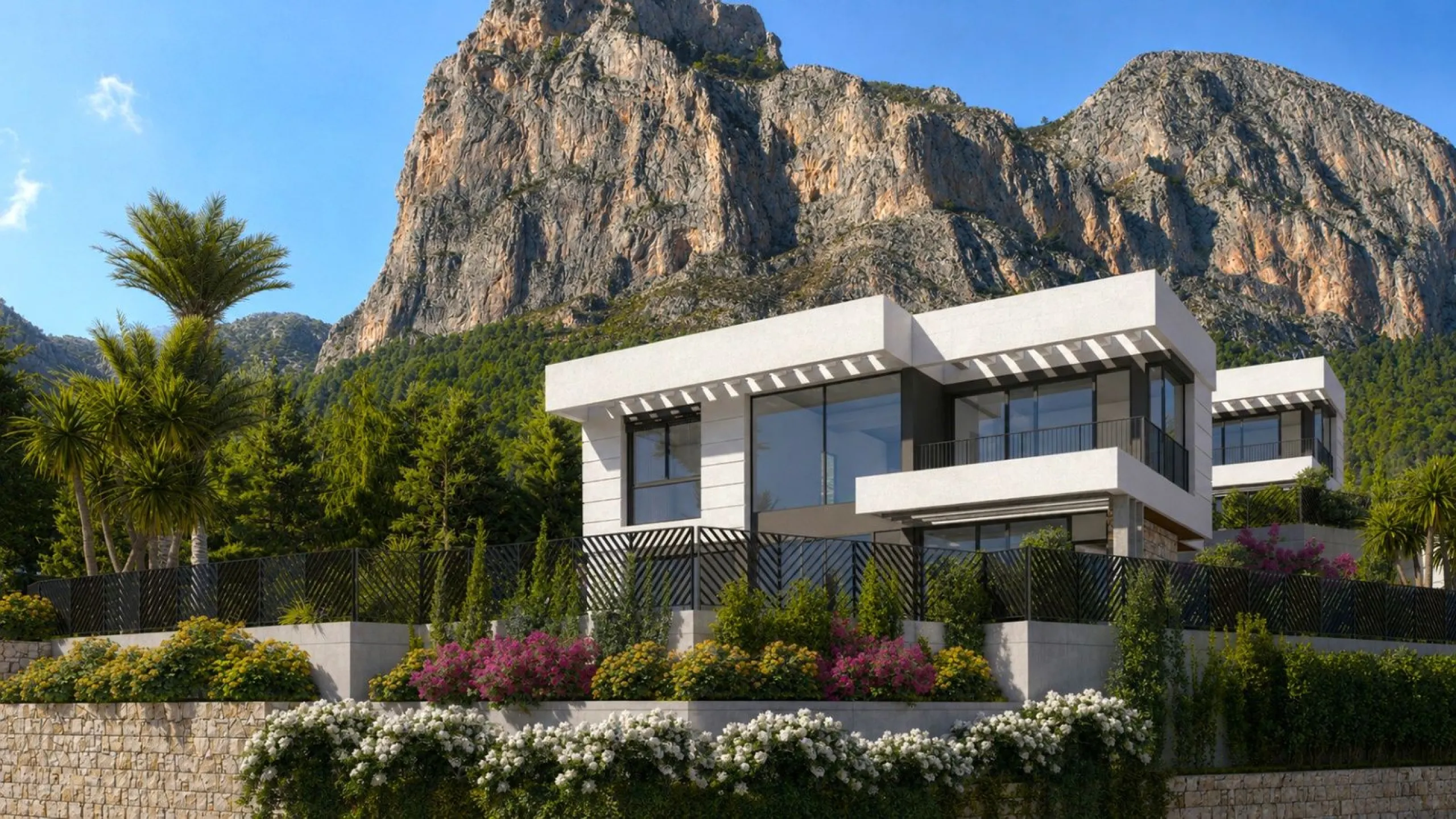 Exclusivo conjunto de villas con vistas panorámicas en Polop, Alicante