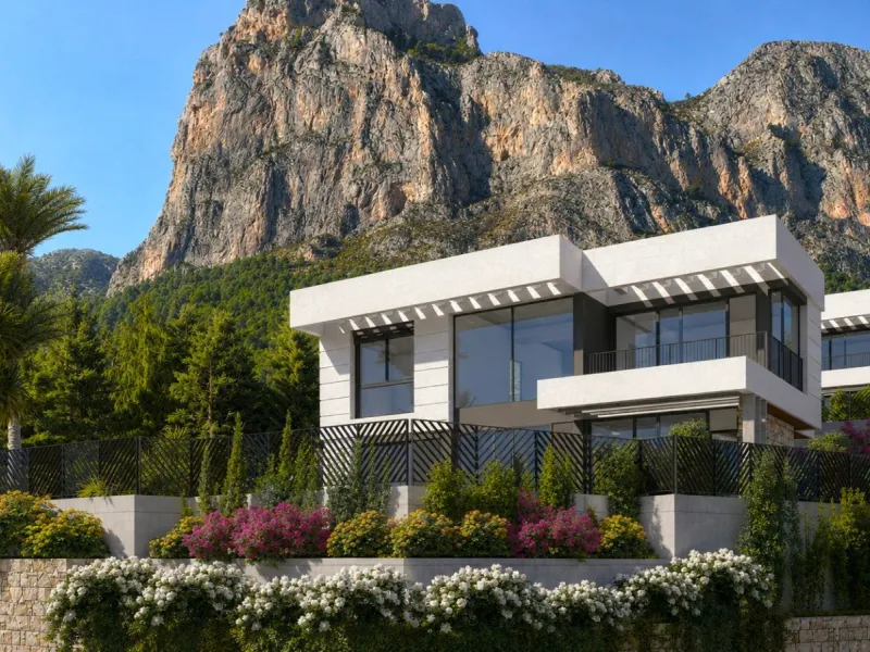 Exclusivo conjunto de villas con vistas panorámicas en Polop, Alicante