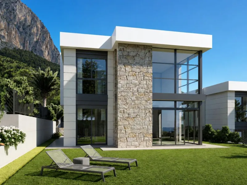 Exclusivo conjunto de villas con vistas panorámicas en Polop, Alicante