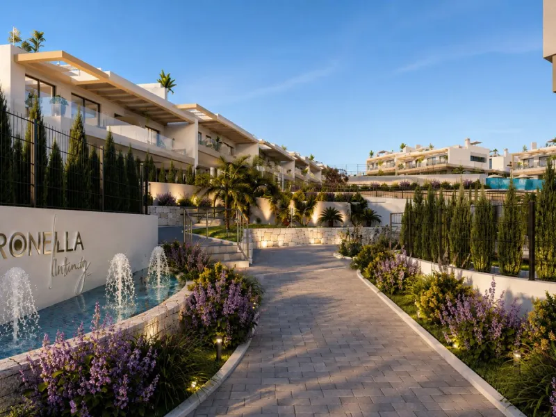 Modernos apartamentos en un entorno tranquilo junto a la Laguna Rosa en Torrevieja, Alicante