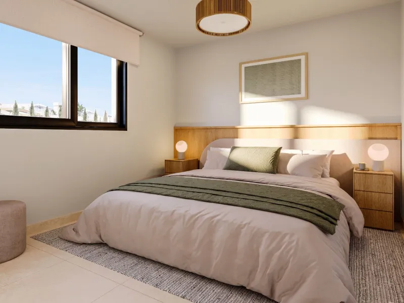 Modernos apartamentos en un entorno tranquilo junto a la Laguna Rosa en Torrevieja, Alicante