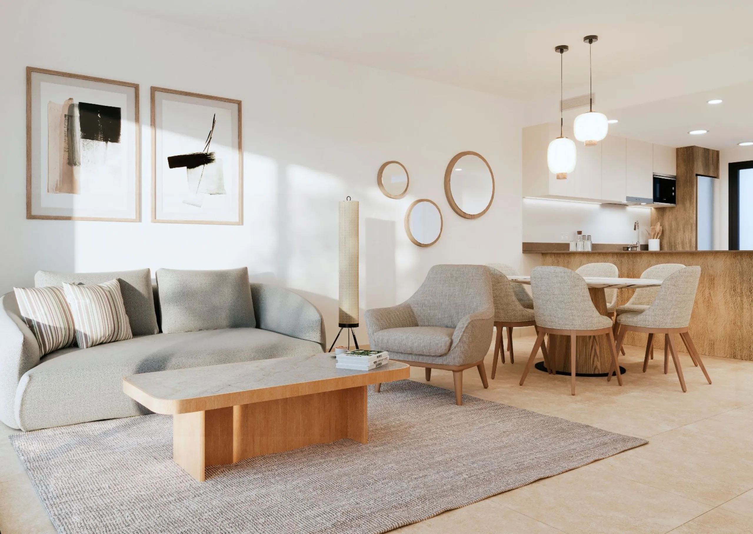 Modernos apartamentos en un entorno tranquilo junto a la Laguna Rosa en Torrevieja, Alicante