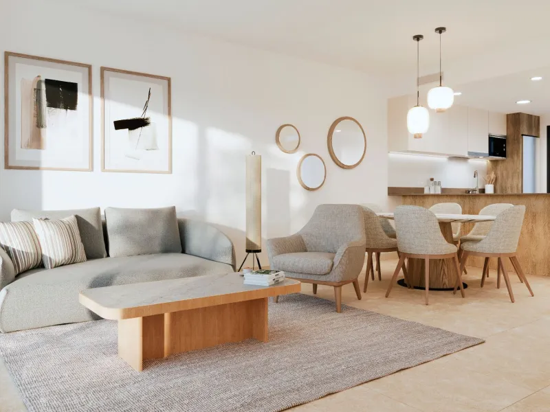 Modernos apartamentos en un entorno tranquilo junto a la Laguna Rosa en Torrevieja, Alicante