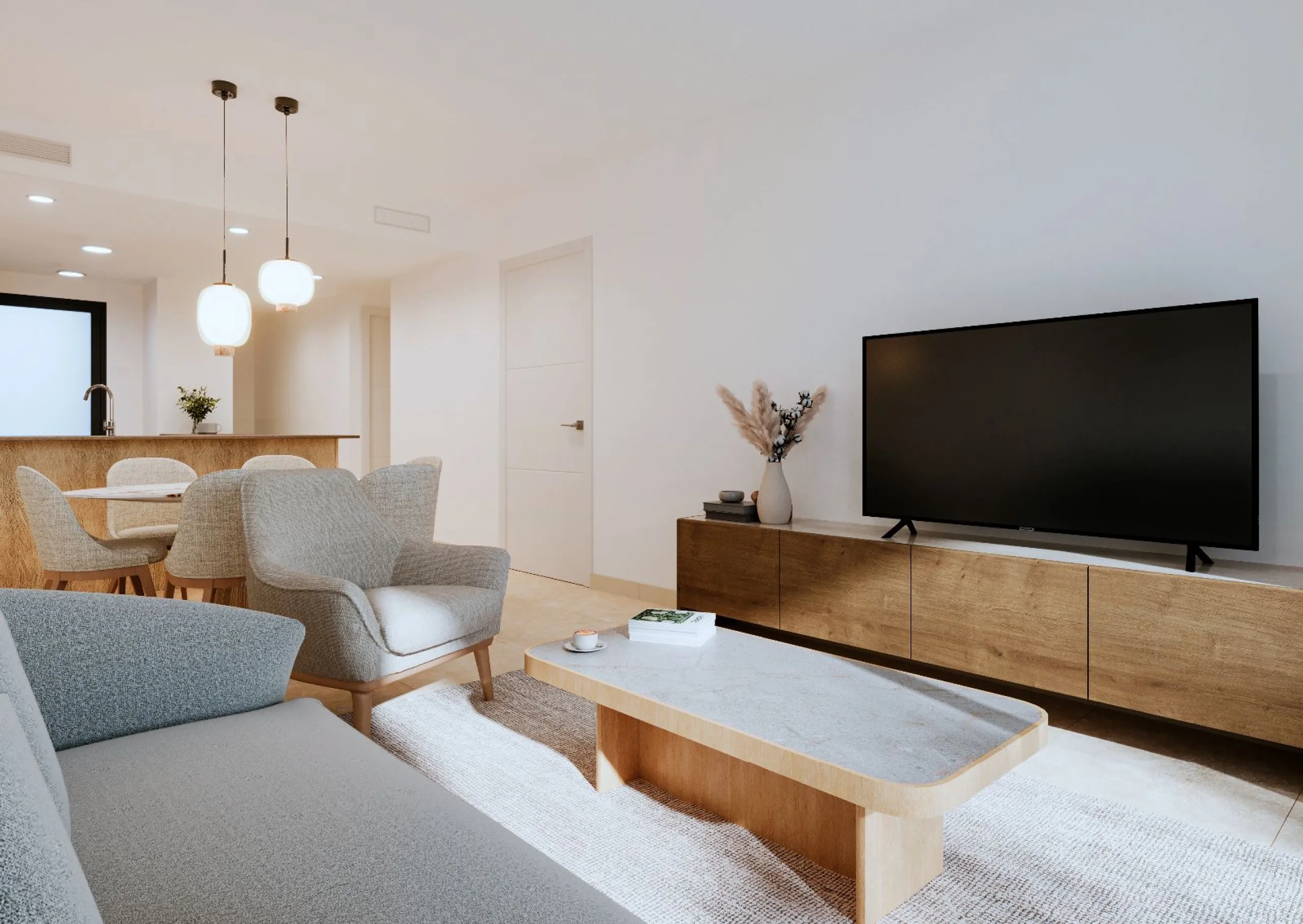 Modernos apartamentos en un entorno tranquilo junto a la Laguna Rosa en Torrevieja, Alicante