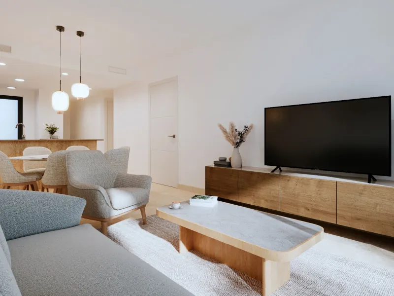 Modernos apartamentos en un entorno tranquilo junto a la Laguna Rosa en Torrevieja, Alicante