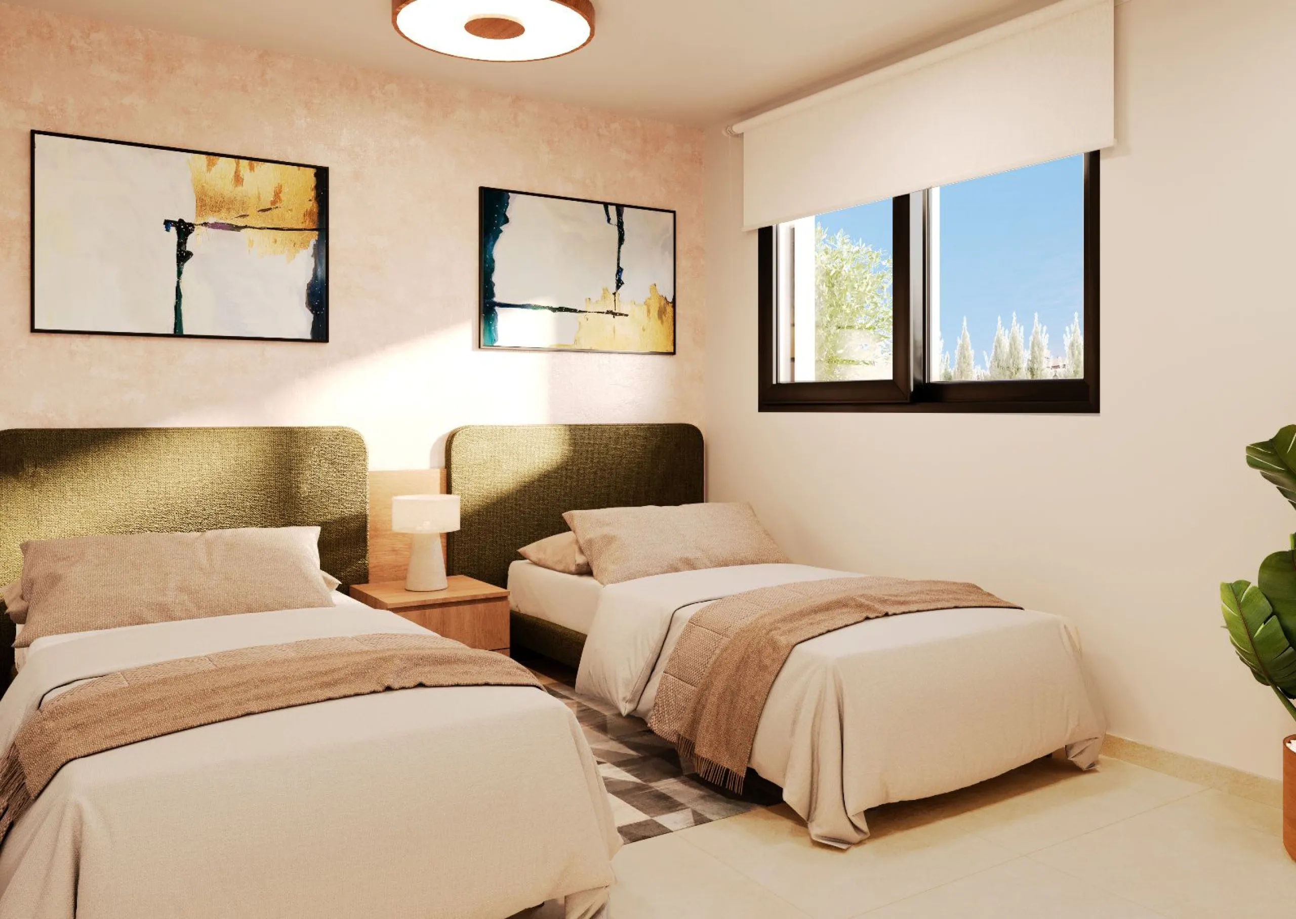 Modernos apartamentos en un entorno tranquilo junto a la Laguna Rosa en Torrevieja, Alicante