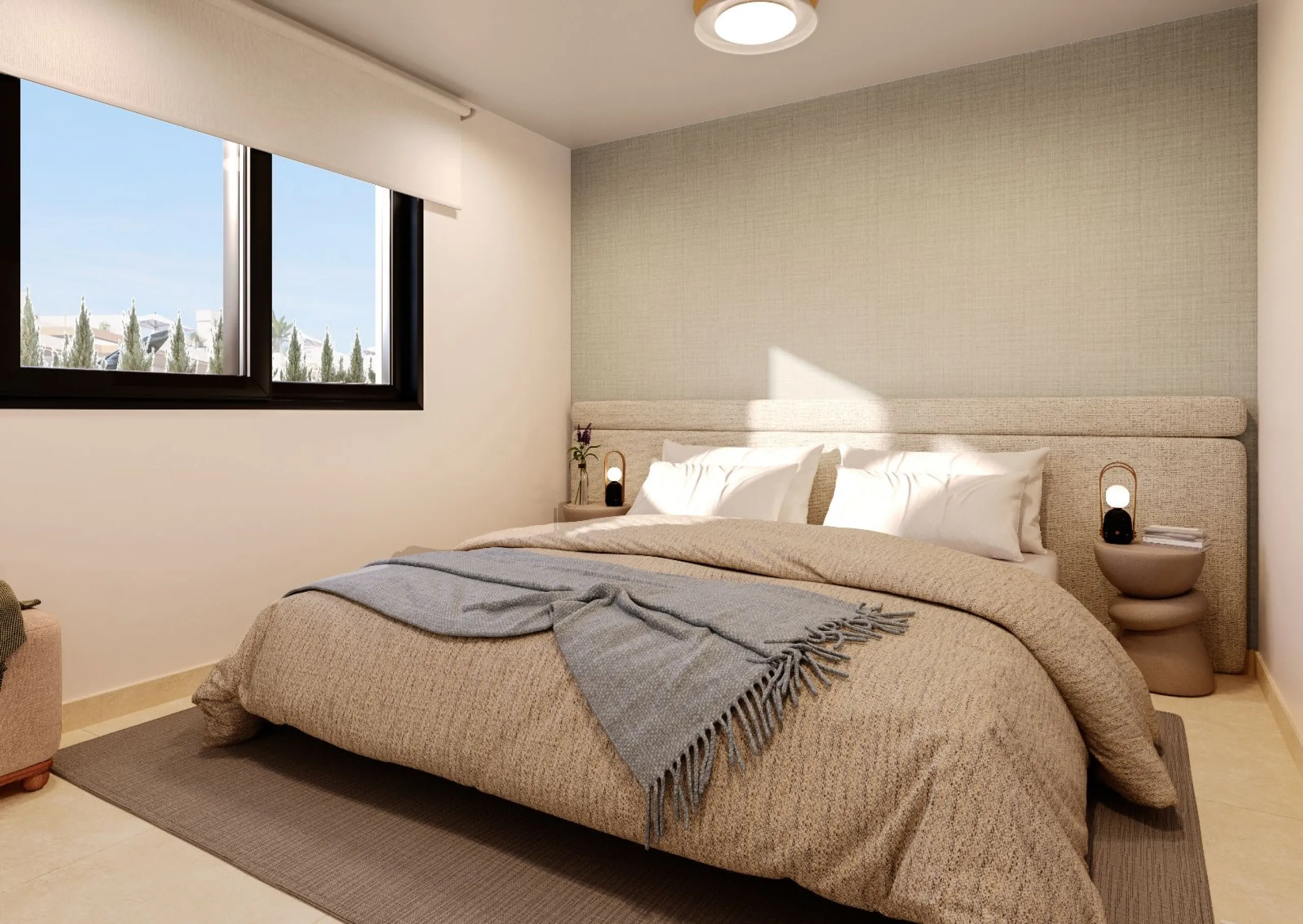 Modernos apartamentos en un entorno tranquilo junto a la Laguna Rosa en Torrevieja, Alicante