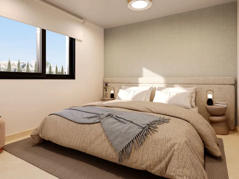 Modernos apartamentos en un entorno tranquilo junto a la Laguna Rosa en Torrevieja, Alicante