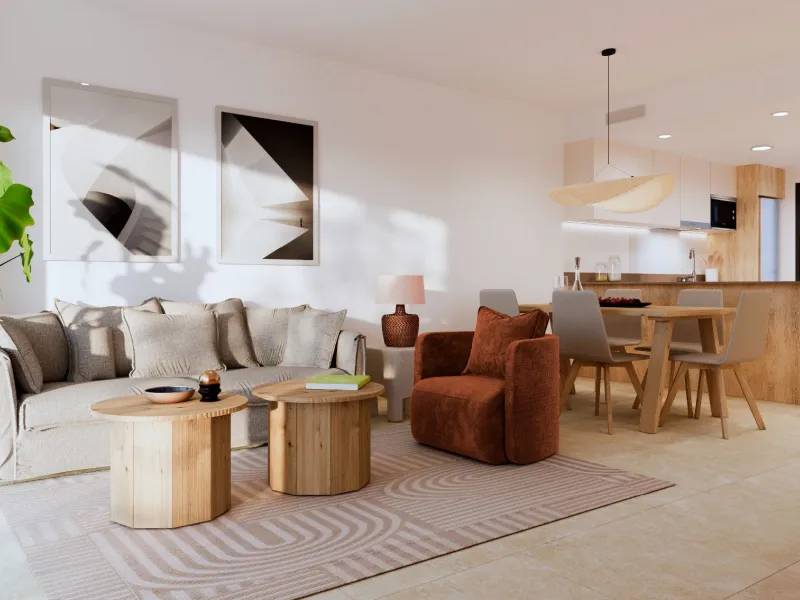 Modernos apartamentos en un entorno tranquilo junto a la Laguna Rosa en Torrevieja, Alicante