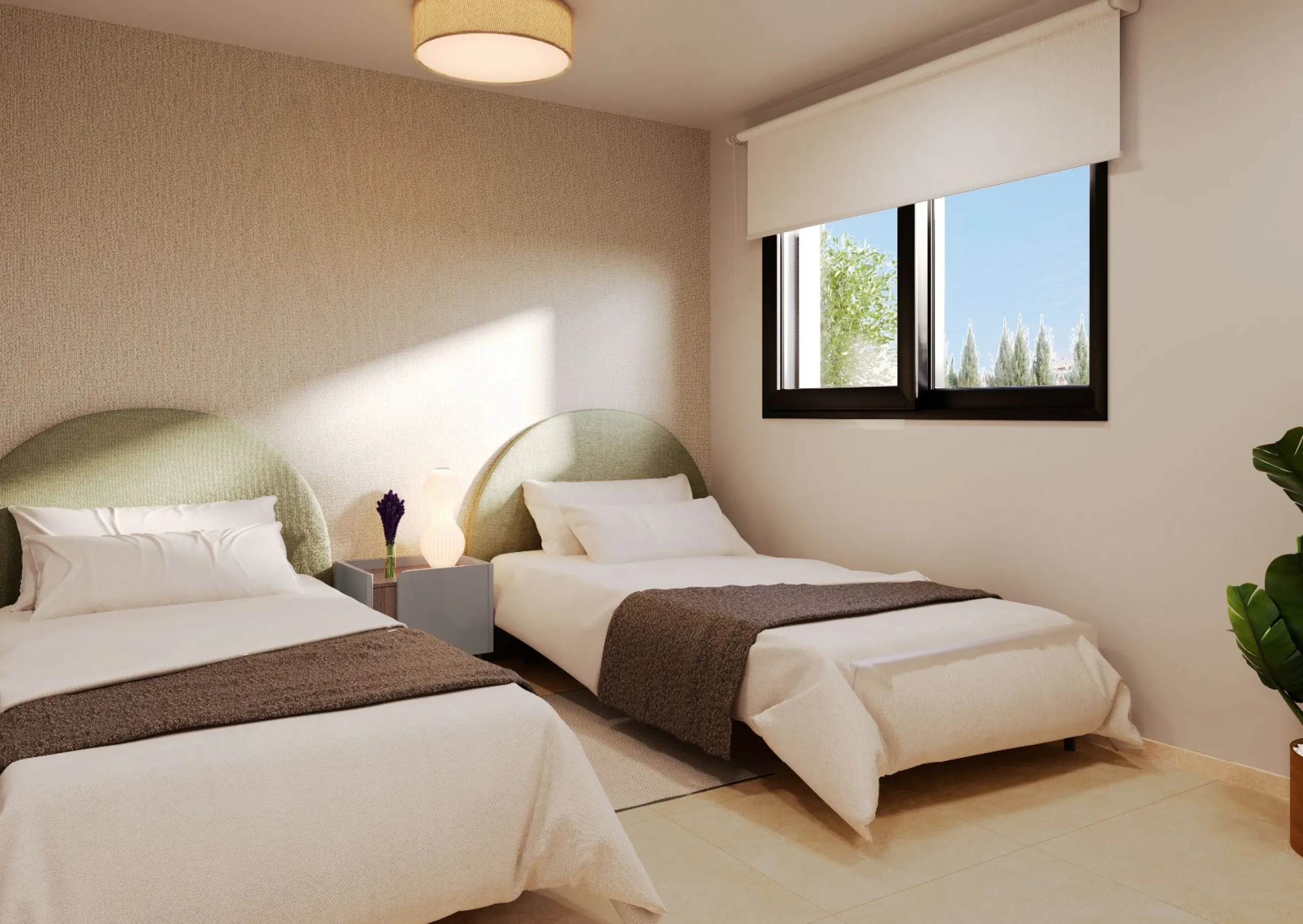 Modernos apartamentos en un entorno tranquilo junto a la Laguna Rosa en Torrevieja, Alicante