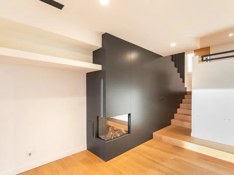 Casa moderna con piscina y vistas panorámicas al mar en Can Caralleu, Sarria, Barcelona