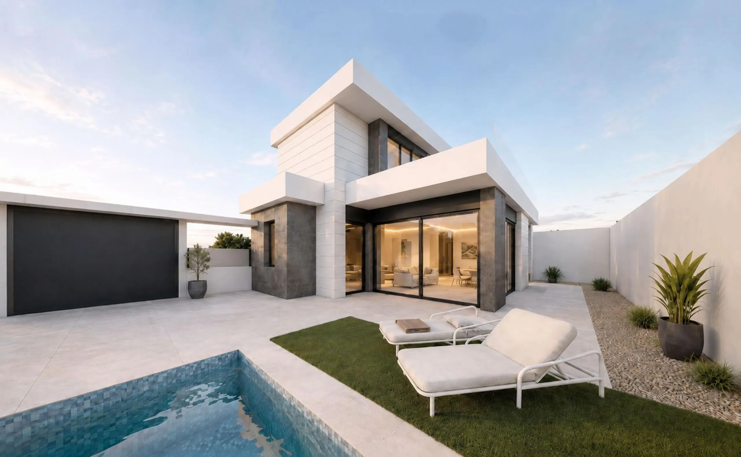 Detached Villas with Private Pool, Garden and Garage in Pilar de la Horadada, Costa Blanca
