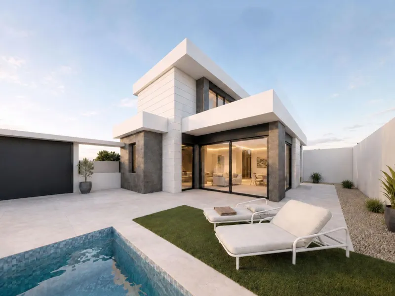 Detached Villas with Private Pool, Garden and Garage in Pilar de la Horadada, Costa Blanca