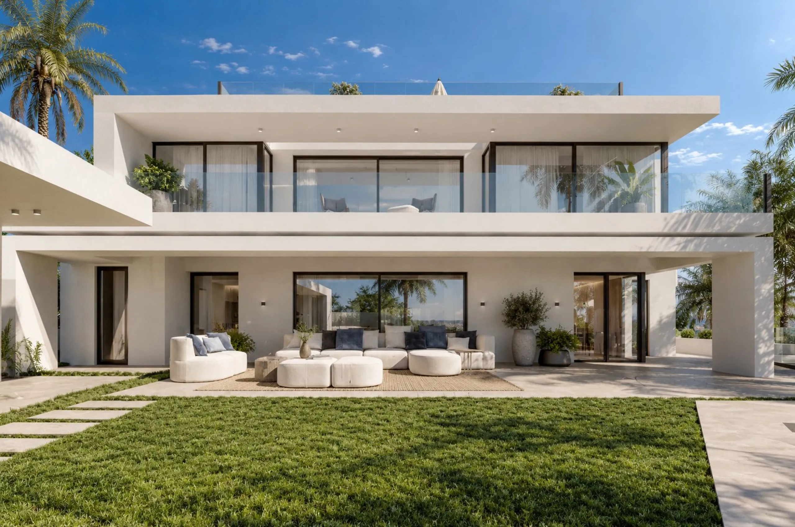 Luxury Villa in a Gated Community with Sea Views in Cascada de Camoján, Marbella