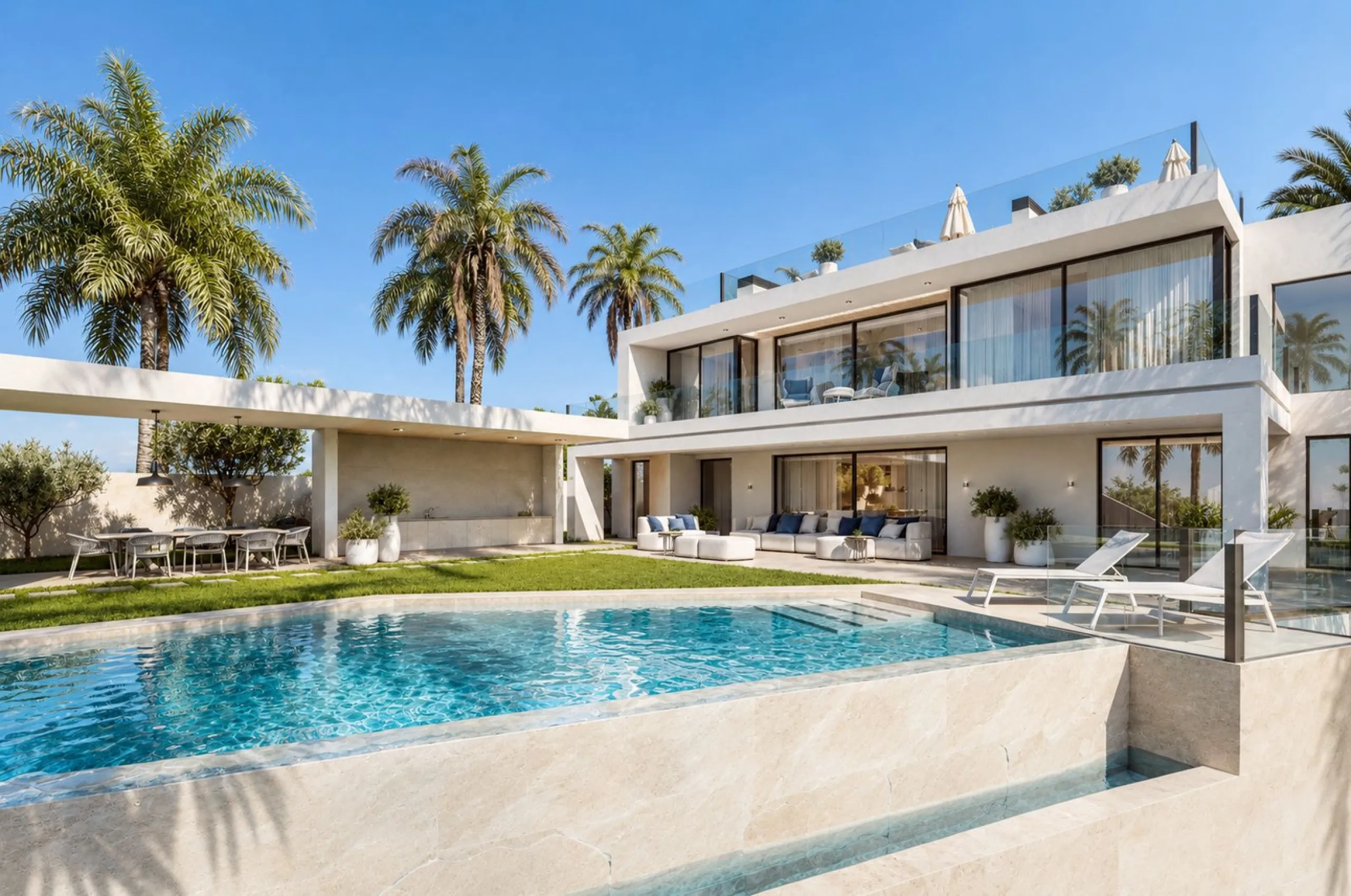 Luxury Villa in a Gated Community with Sea Views in Cascada de Camoján, Marbella