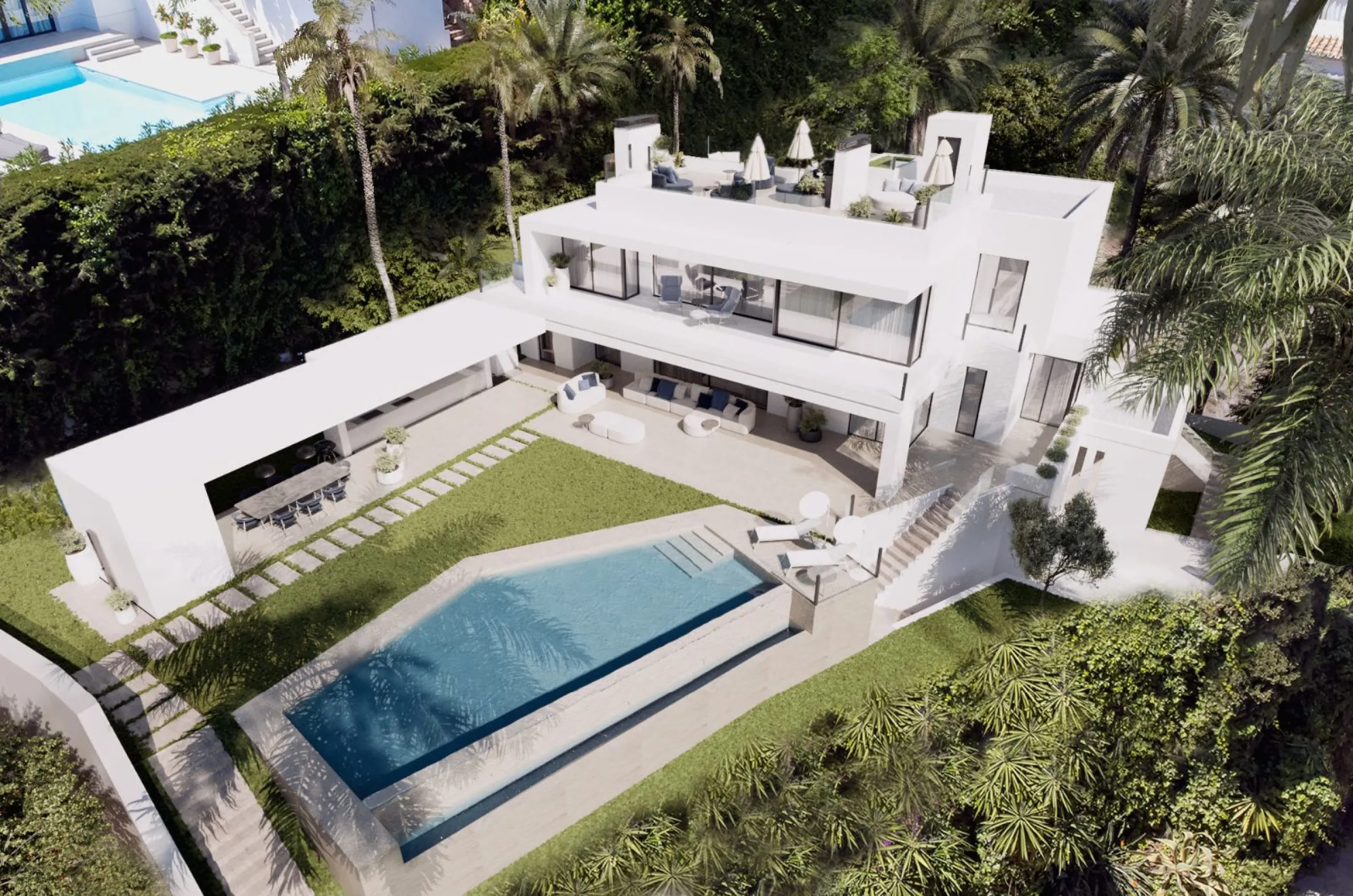 Luxury Villa in a Gated Community with Sea Views in Cascada de Camoján, Marbella