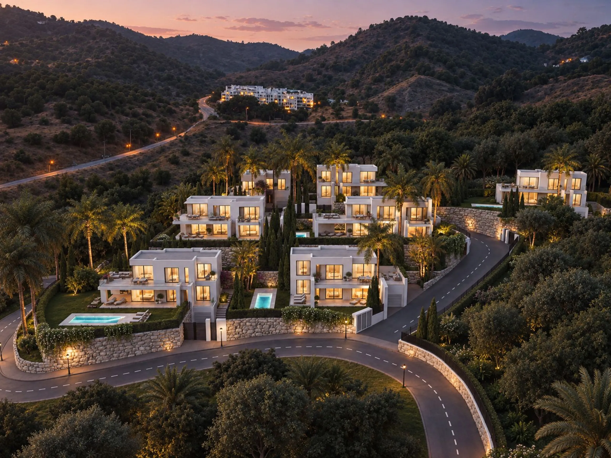 Contemporary Villa with Sea and Mountain Views in an Exclusive Private Development in Mijas, Málaga