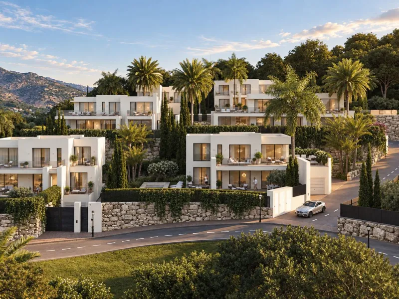Contemporary Villa with Sea and Mountain Views in an Exclusive Private Development in Mijas, Málaga