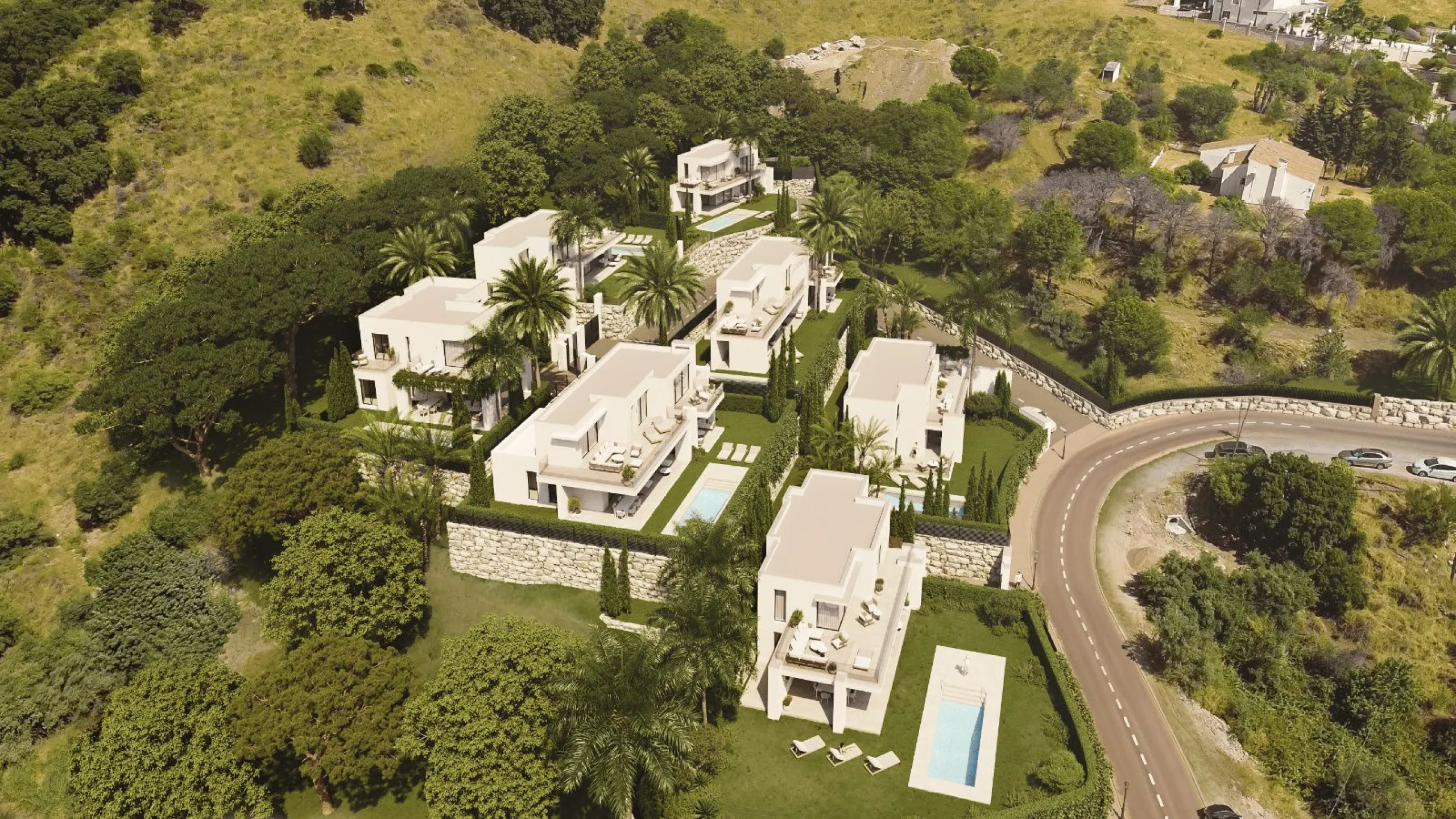 Contemporary Villa with Sea and Mountain Views in an Exclusive Private Development in Mijas, Málaga