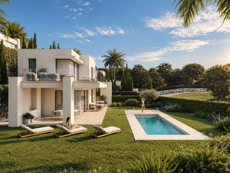 Contemporary Villa with Sea and Mountain Views in an Exclusive Private Development in Mijas, Málaga